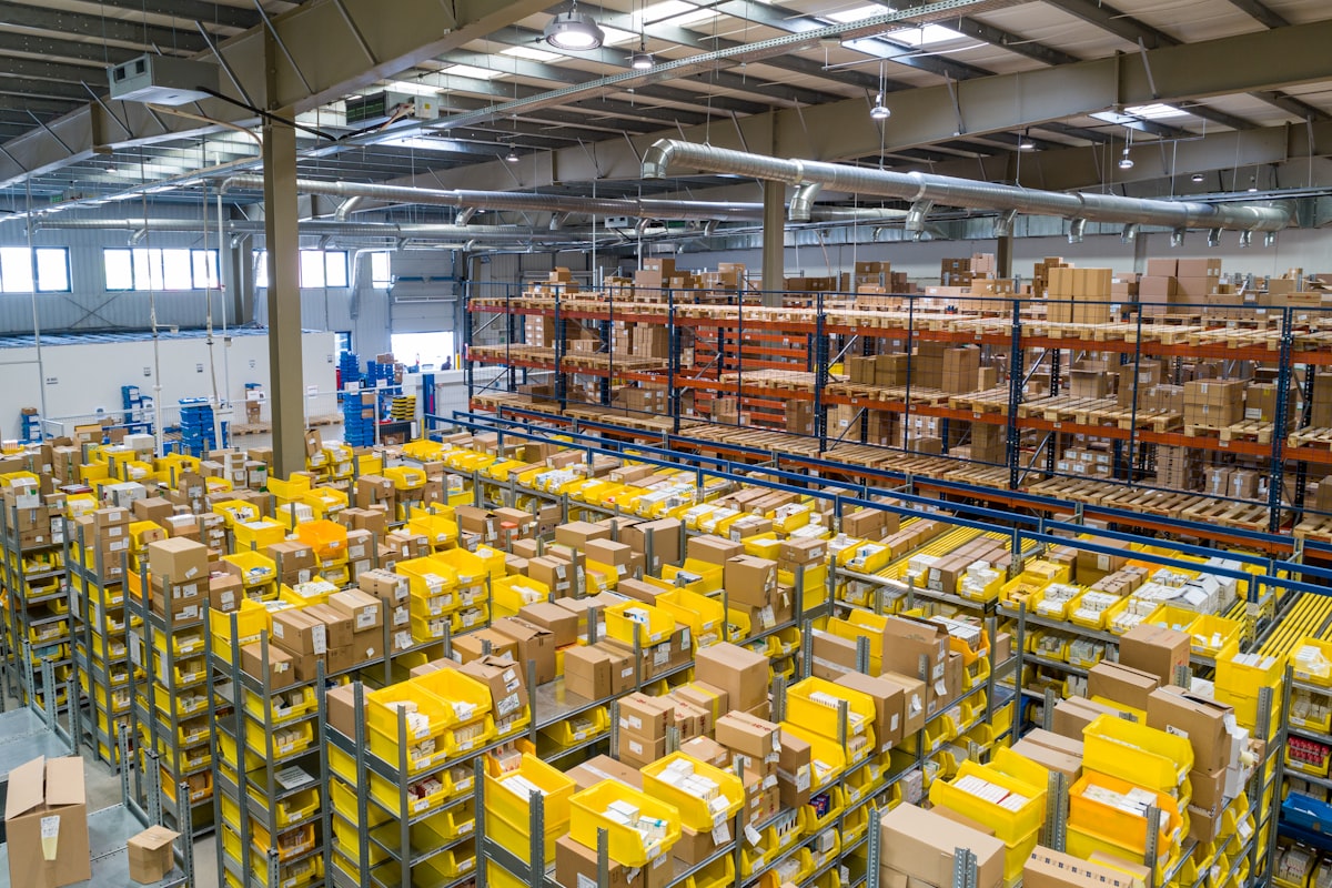 Warehouse logistics and fulfillment operations for e-commerce shipping